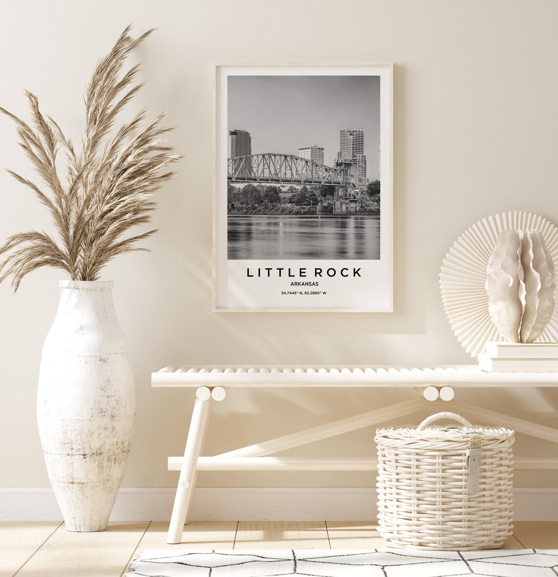 Little Rock Travel Poster, City Map Art Print - Image 3