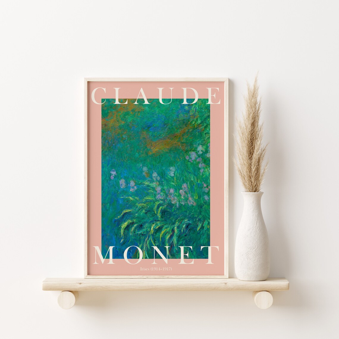 Claude Monet Irises Garden Flowers 1914 Impressionist Botanical Poster - Image 2
