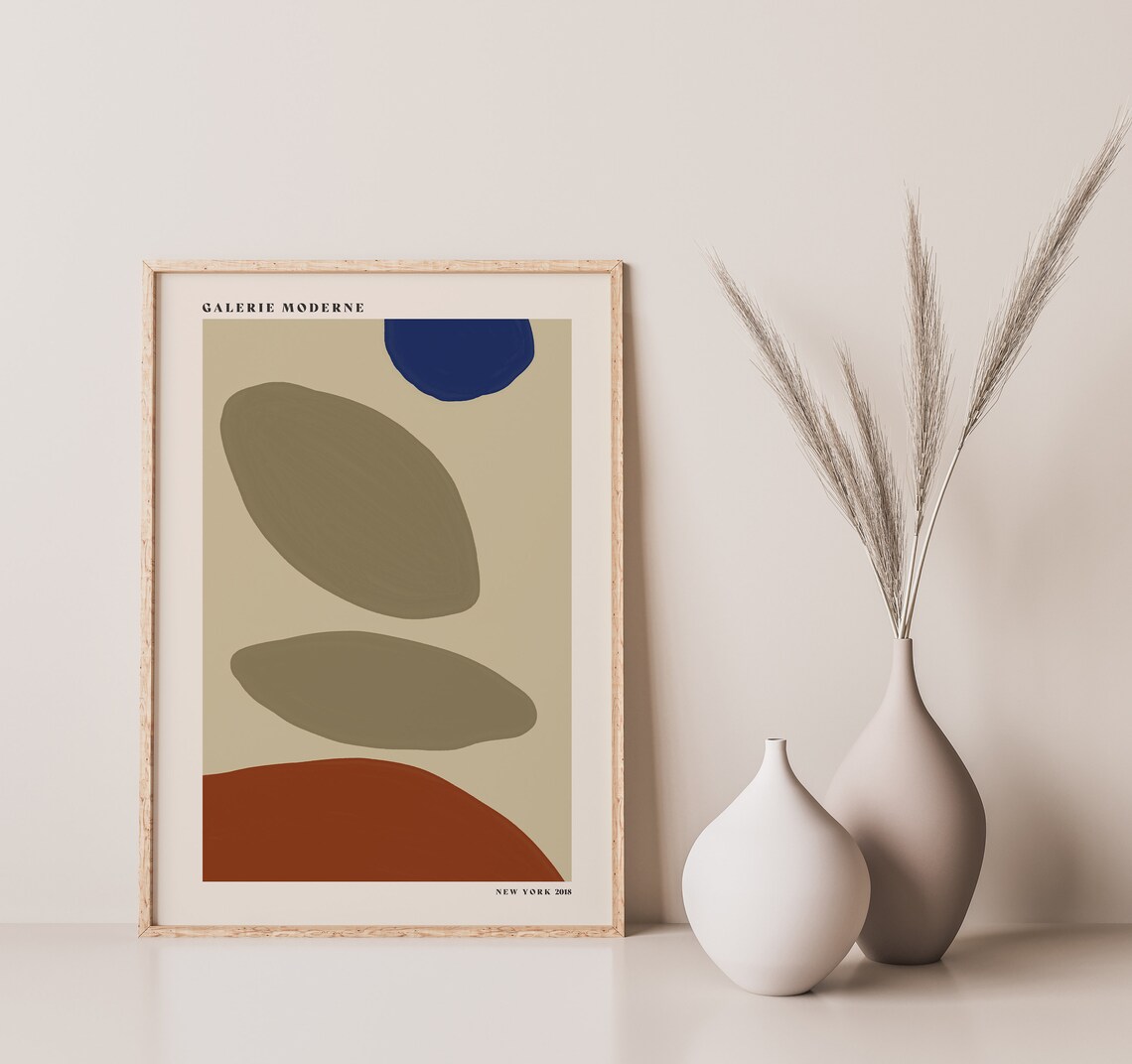 Abstract Art Print, Modern Minimalist Decor - Image 4