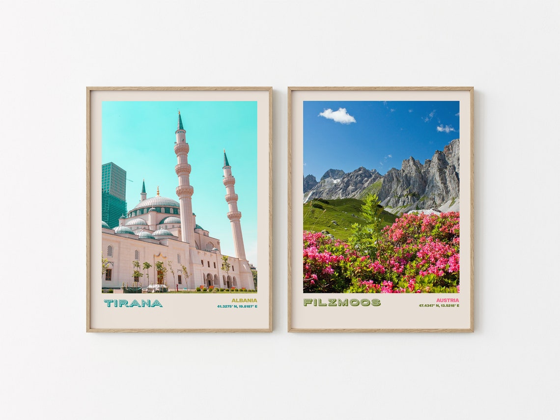 Tirana Travel Poster Tirana Print Tirana Photo Print Tirana Wall Decor Tirana Travel Art Tirana Tirana Picture Tirana 4 - Image 2