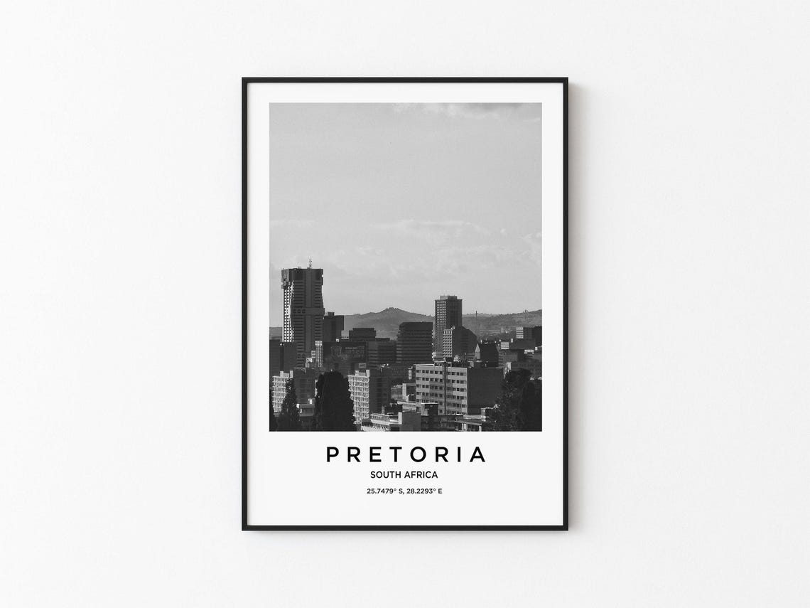Pretoria Art Pretoria Print Pretoria Poster Pretoria Art Pretoria Photo Pretoria Map Pretoria Painting Pretoria Travel