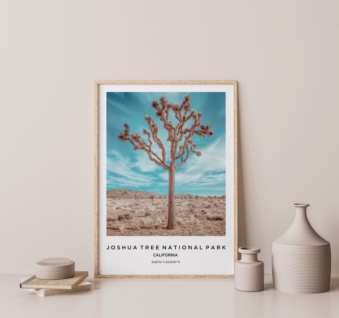 Joshua Tree National Park California Lonely Desert Tree Poster - Image 2