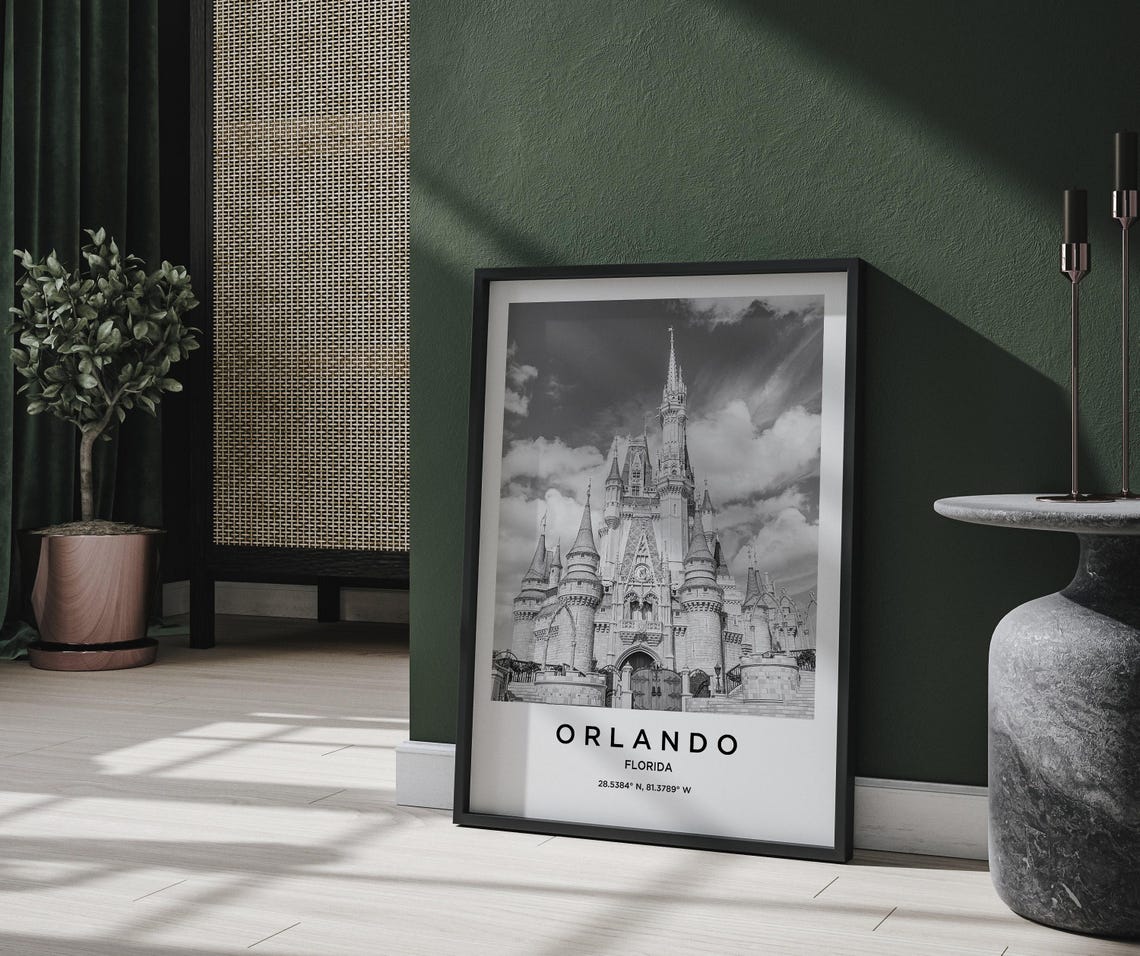 Orlando Art Orlando Print Orlando Poster Orlando Art Orlando Photo Orlando Map Orlando Painting Orlando Travel - Image 2