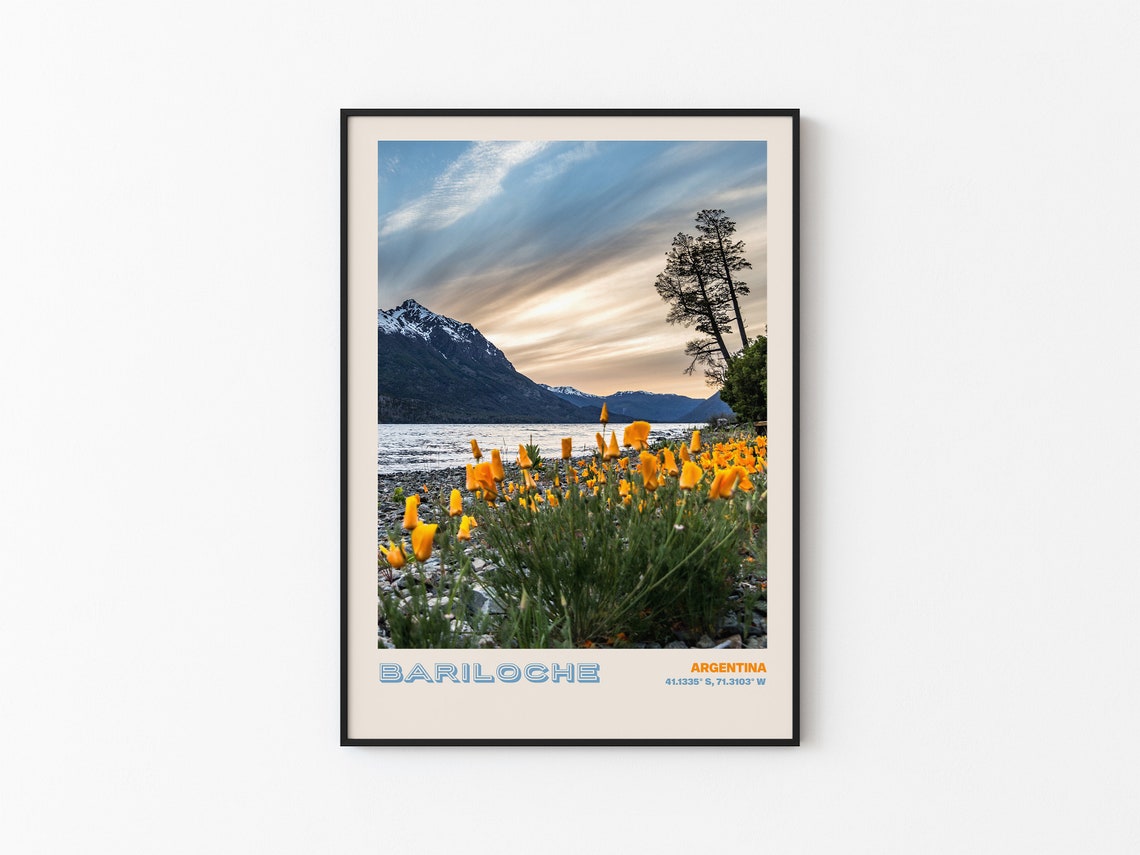 Bariloche Travel Poster Bariloche Print Bariloche Photo Print Bariloche Wall Decor Bariloche Travel Art Argentina Picture Bariloche 1 - Image 3