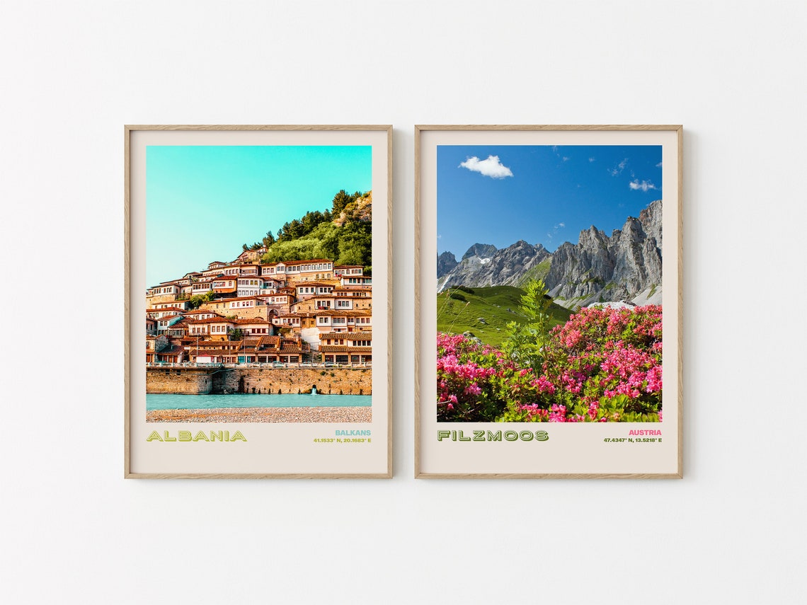 Albania Travel Poster Albania Print Albania Photo Print Albania Wall Decor Albania Travel Art Albania Albania Picture Albania 4 - Image 2