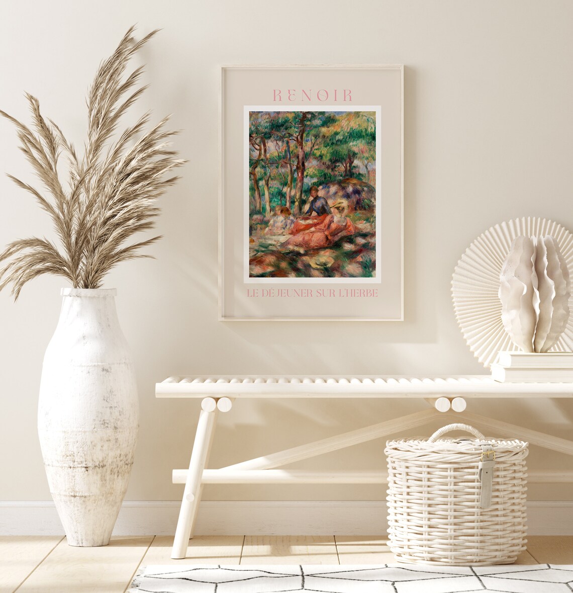 Renoir Le Dejeuner Sur LHerbe Picnic Impressionist Art Poster - Image 2