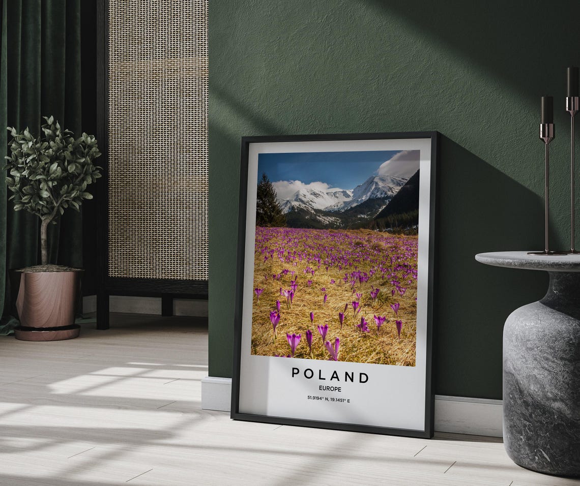 Poland Art Poland Print Poland Poster Poland Art Poland Photo Poland Map Poland Painting Poland Travel - Image 2