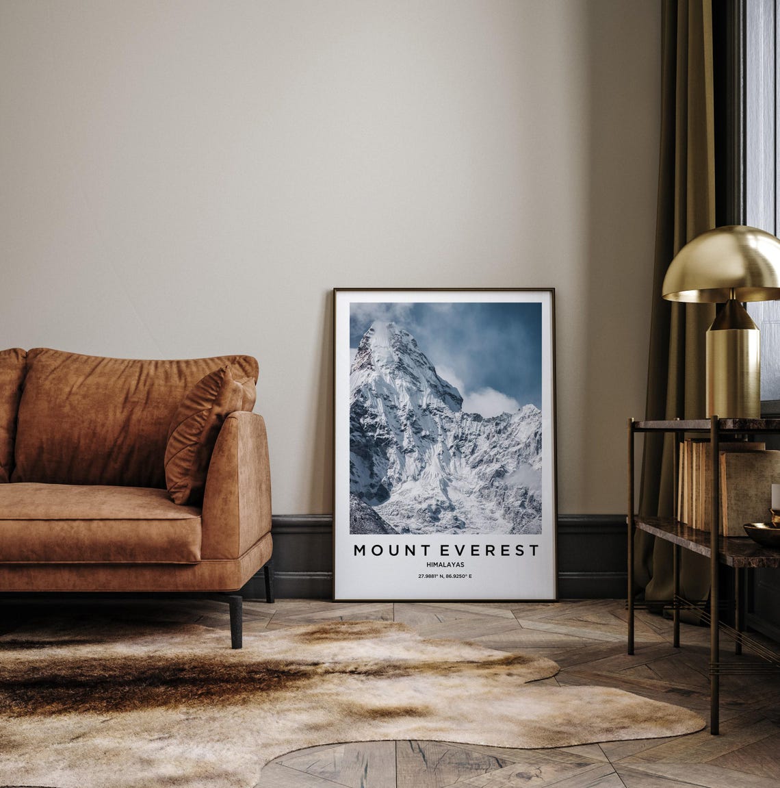 Mount Everest Himalayas Dramatic Snow Covered Summit View Poster - Image 3
