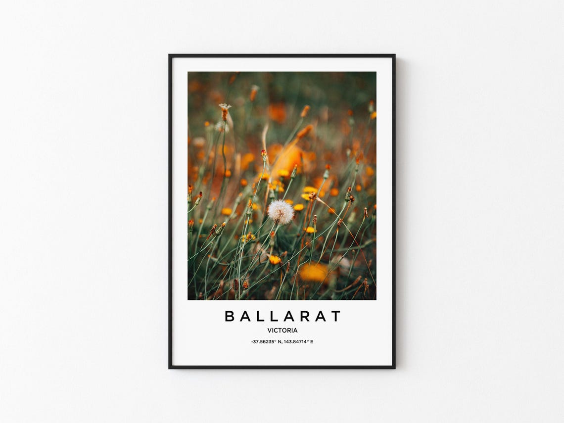 Ballarat Art Ballarat Print Ballarat Poster Ballarat Art Ballarat Photo Ballarat Map Ballarat Painting Ballarat Travel