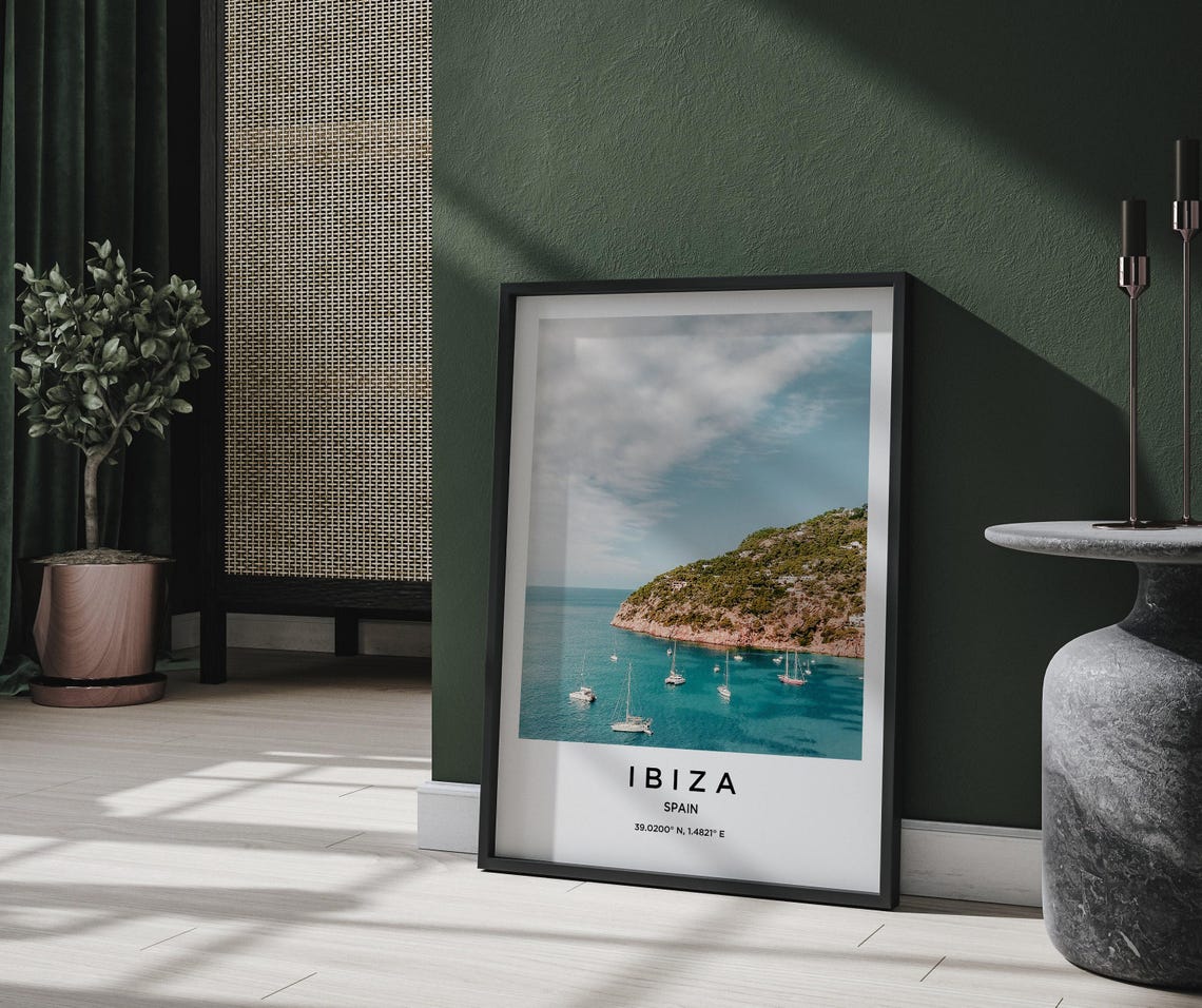 Ibiza Art Ibiza Print Ibiza Poster Ibiza Art Ibiza Photo Ibiza Map Ibiza Painting Ibiza Travel - Image 2