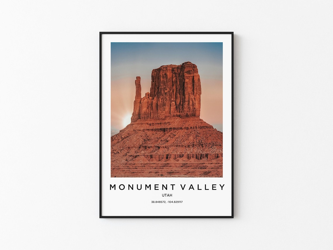 Monument Valley Art Monument Valley Print Monument Valley Poster Monument Valley Art Monument Valley Photo Monument Valley Map