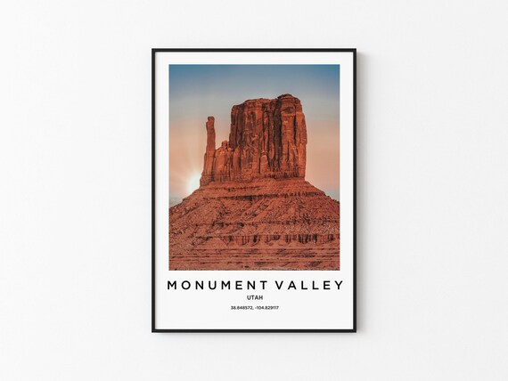 Monument Valley Art Monument Valley Print Monument Valley Poster Monument Valley Art Monument Valley Photo Monument Valley Map