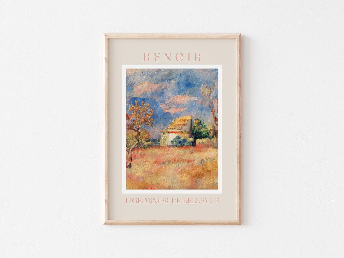 Auguste Renoir Pigeonnier de Bellevue Golden Farmhouse Poster - Image 3