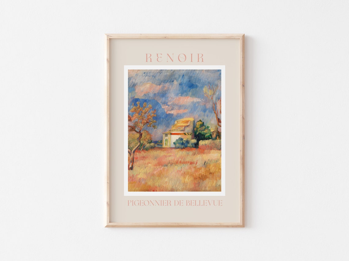 Renoir Poster August Renoir Print Renoir Wall Art Renoir Picture Renoir Monet Print Vintage Renoir Art Pigeonnier De Bellevue - Image 3