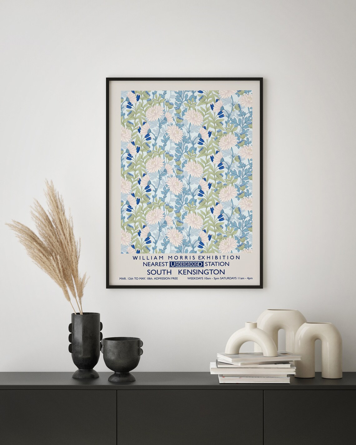 William Morris Exhibition South Kensington Floral Poster For Vintage Home Decor - Image 2