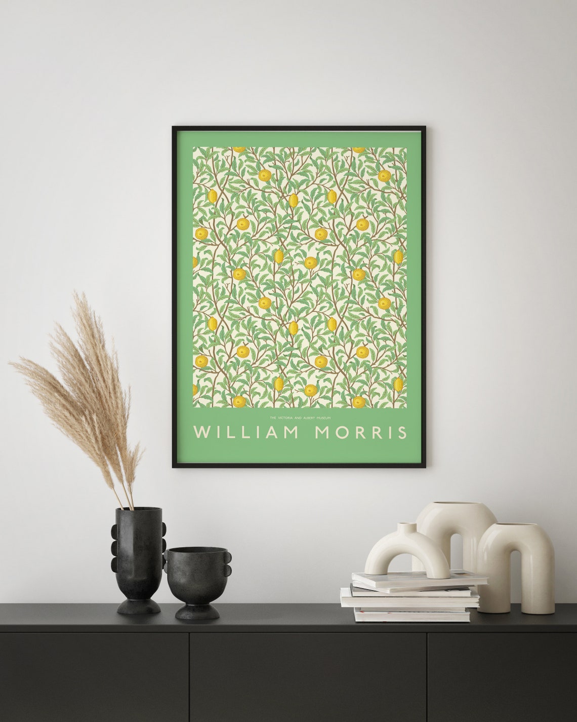 William Morris Green Border Lemon Tree Victoria Albert Museum Poster - Image 2