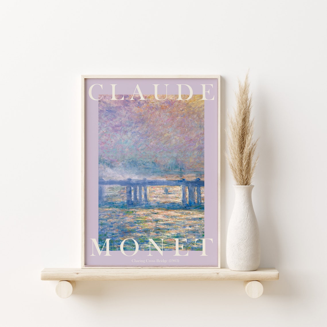 Claude Monet Charing Cross Bridge 1903 London Fog Thames Poster - Image 2
