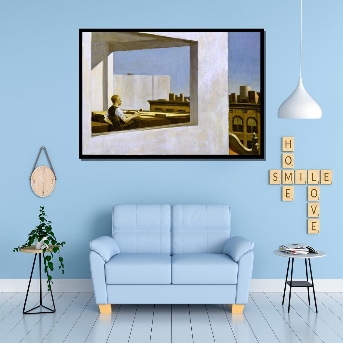 Edward Hopper Office In A Small City Window Solitude Painting Poster - Image 3
