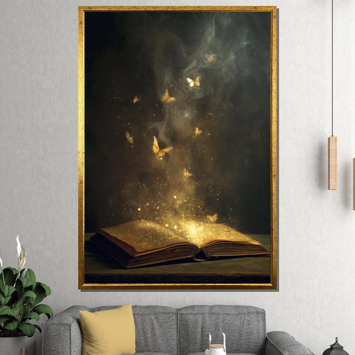 Magical Open Book Fantasy Boho Art Print
