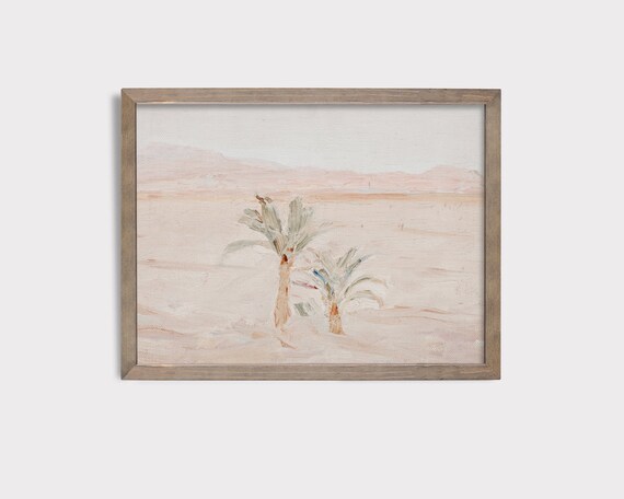 Palm Tree Print Sahara Desert Art Boho Wall Decor Tropical Wall Art Sahara Landscape Print Bohemian Print Desert Landscape Art