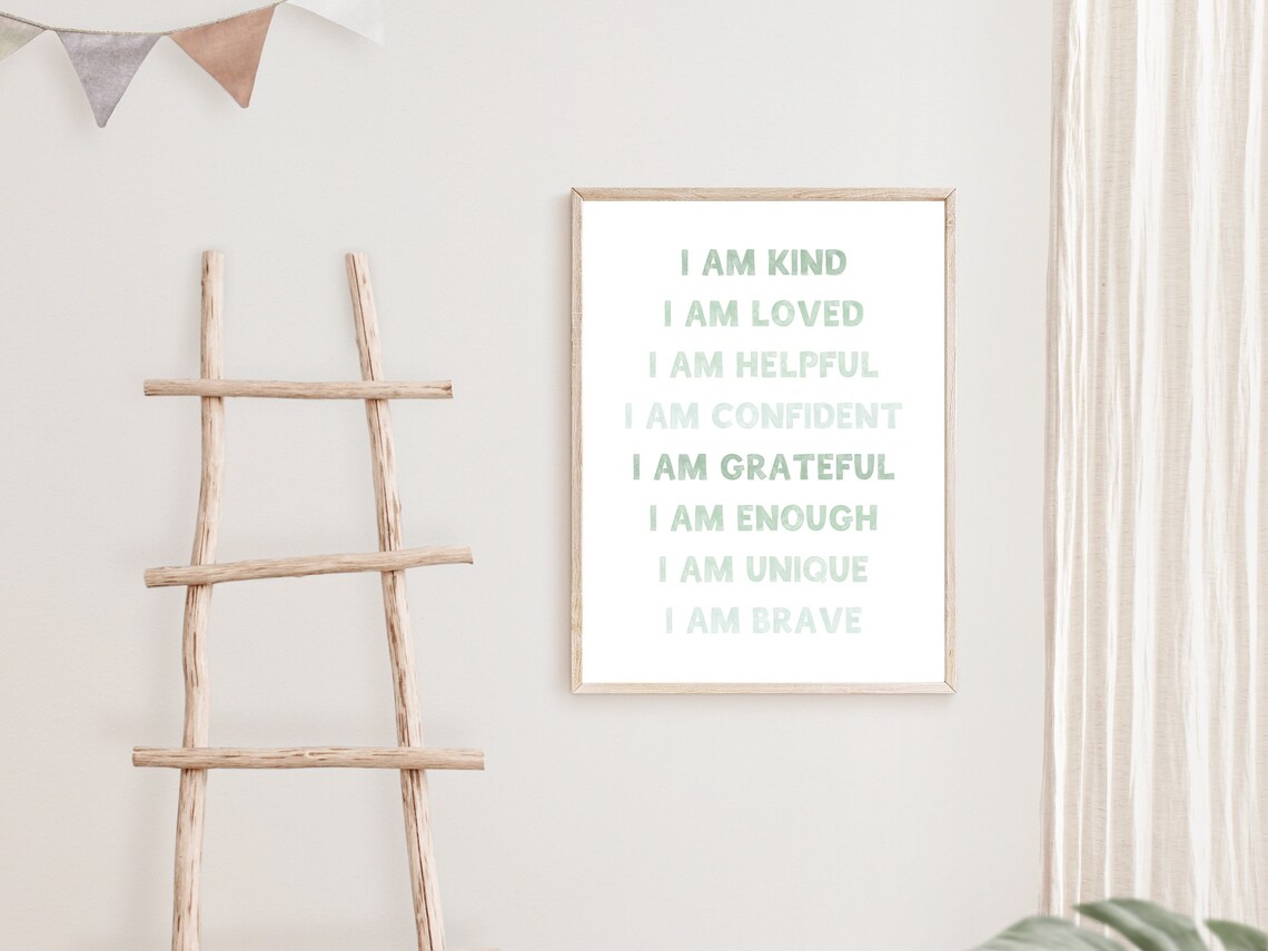 Kids Affirmation Art Print, Nursery Decor - Image 2