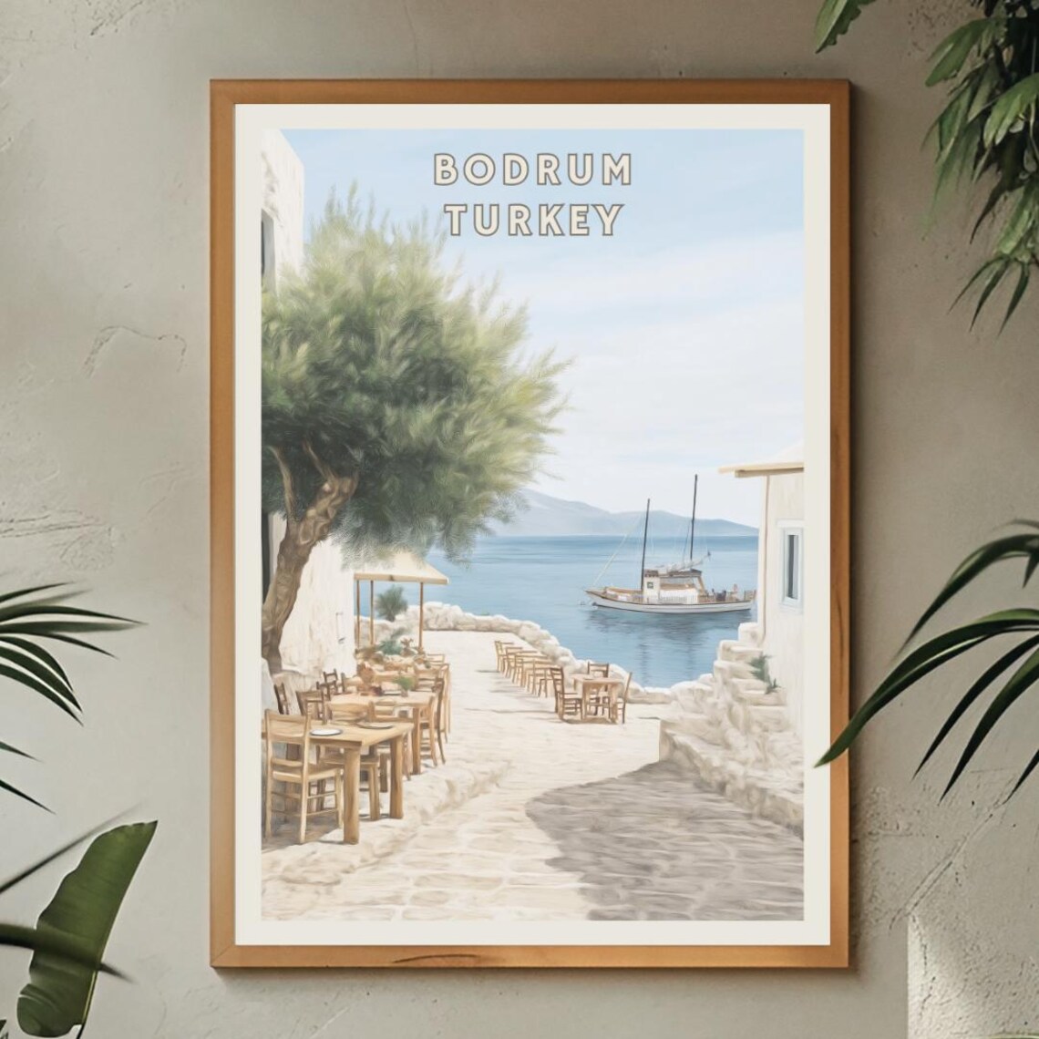 Bodrum Turkey, Aegean Coast Travel Poster - Image 2