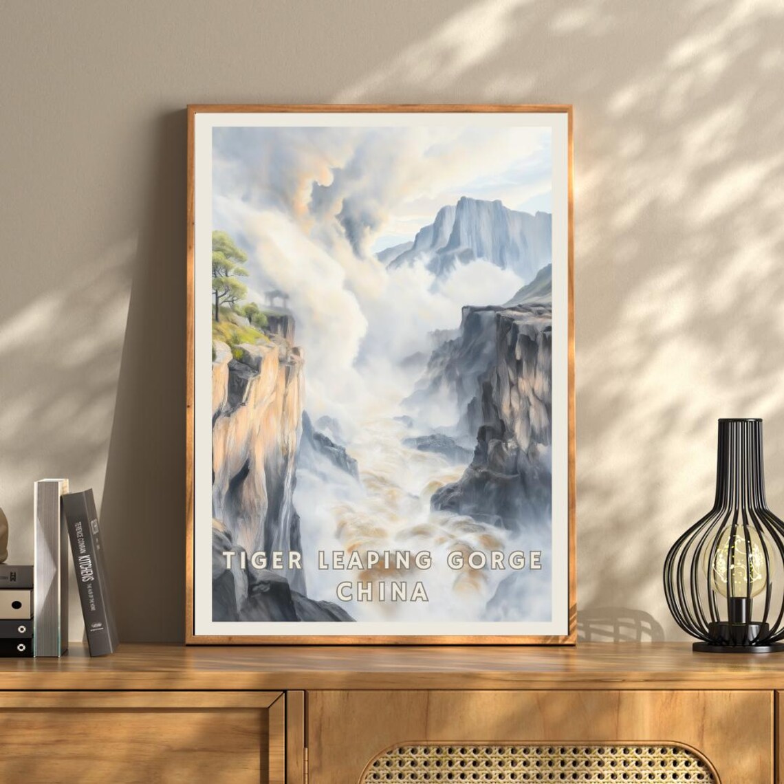 Tiger Leaping Gorge China, Dramatic Canyon Travel Poster - Image 3