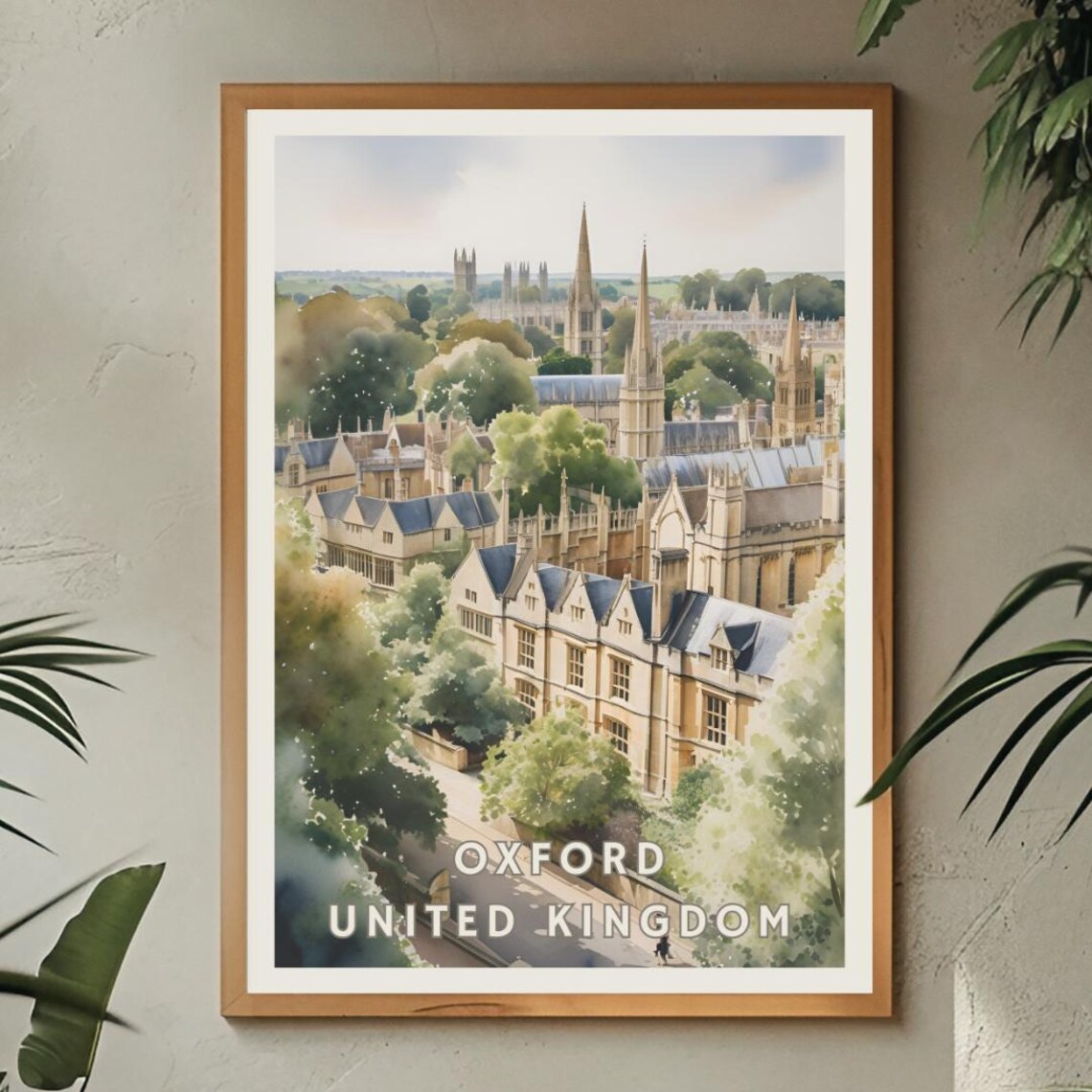 Oxford, United Kingdom Travel Poster, Historic City - Image 2