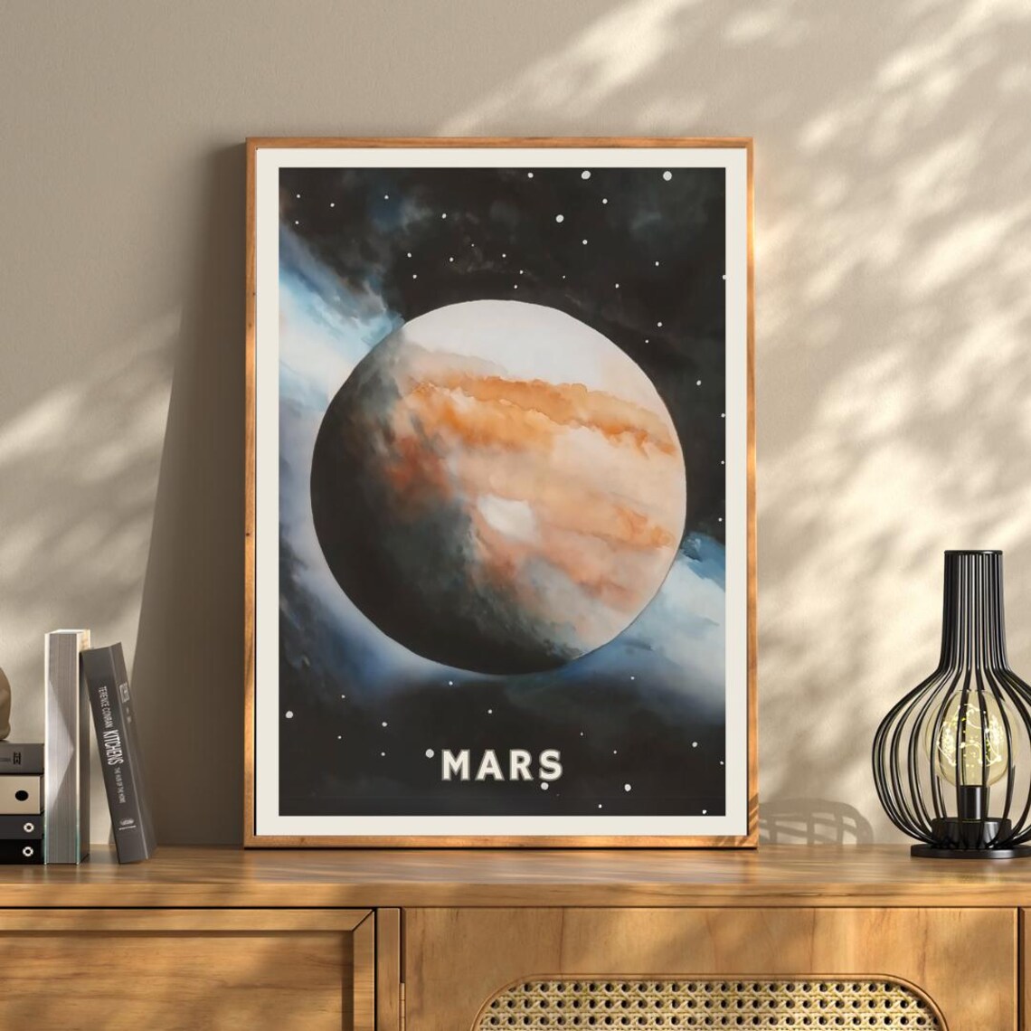 Mars Planet Poster, Cosmic Exploration Art Print - Image 3