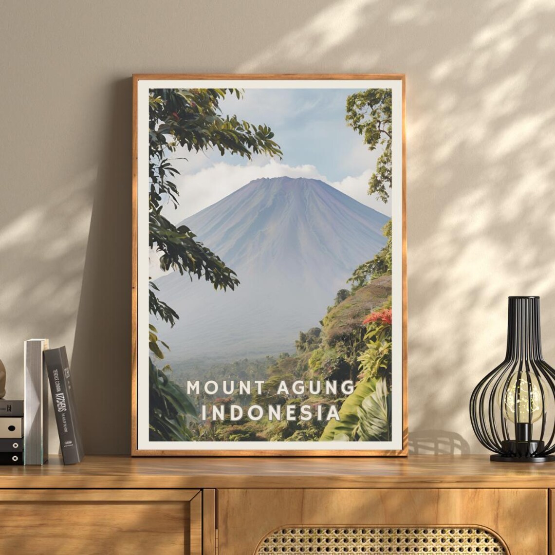 Mount Agung Indonesia Poster, Tropical Jungle Landscape - Image 3