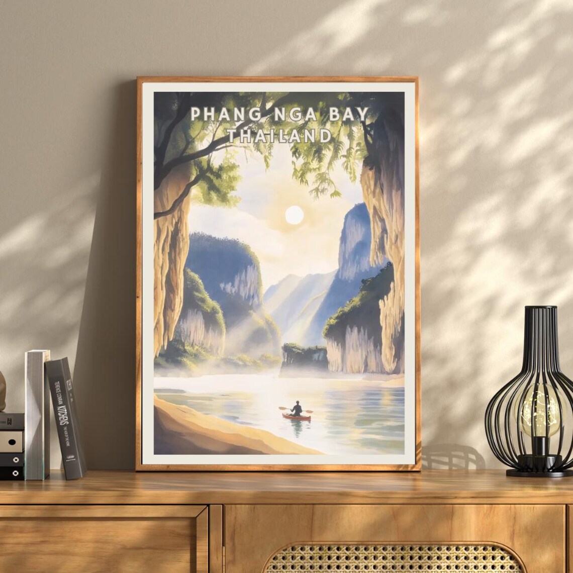 Phang Nga Bay Thailand Travel Poster, Coastal Decor - Image 3