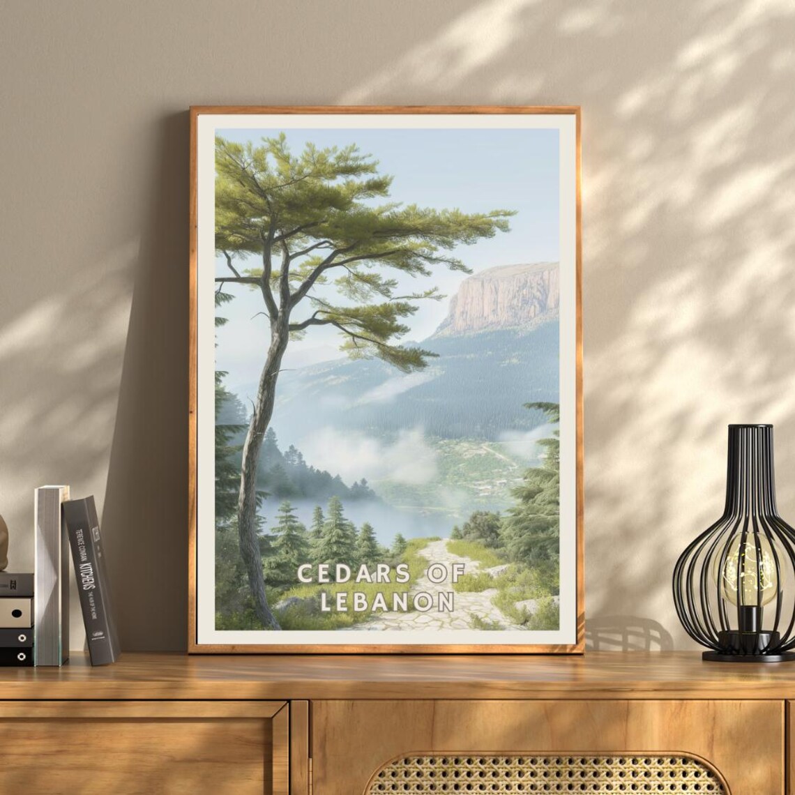 Cedars Of Lebanon, Lebanese Mountain Landscape Art Print - Image 3