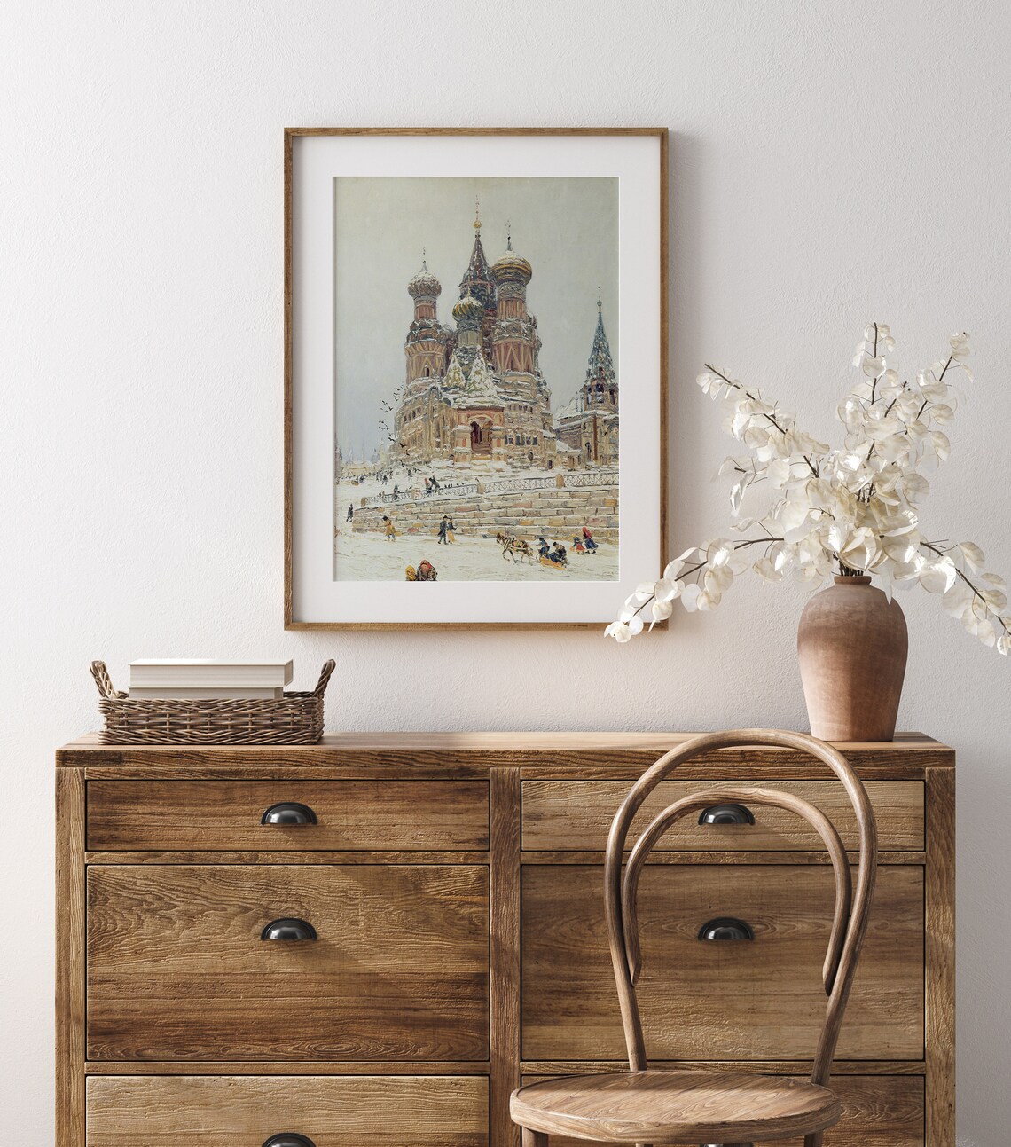 Winter In Russia Vintage Russian Landscape Art Print - Image 3