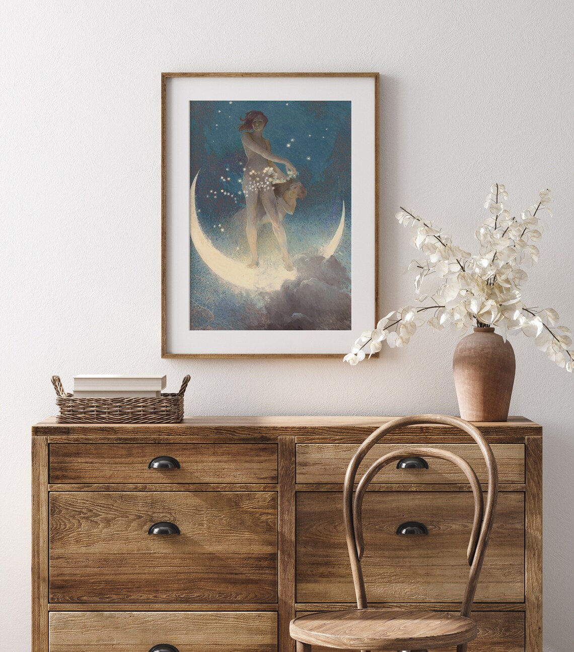 Spring Scattering Stars Nymph, Moody Art Print - Image 3