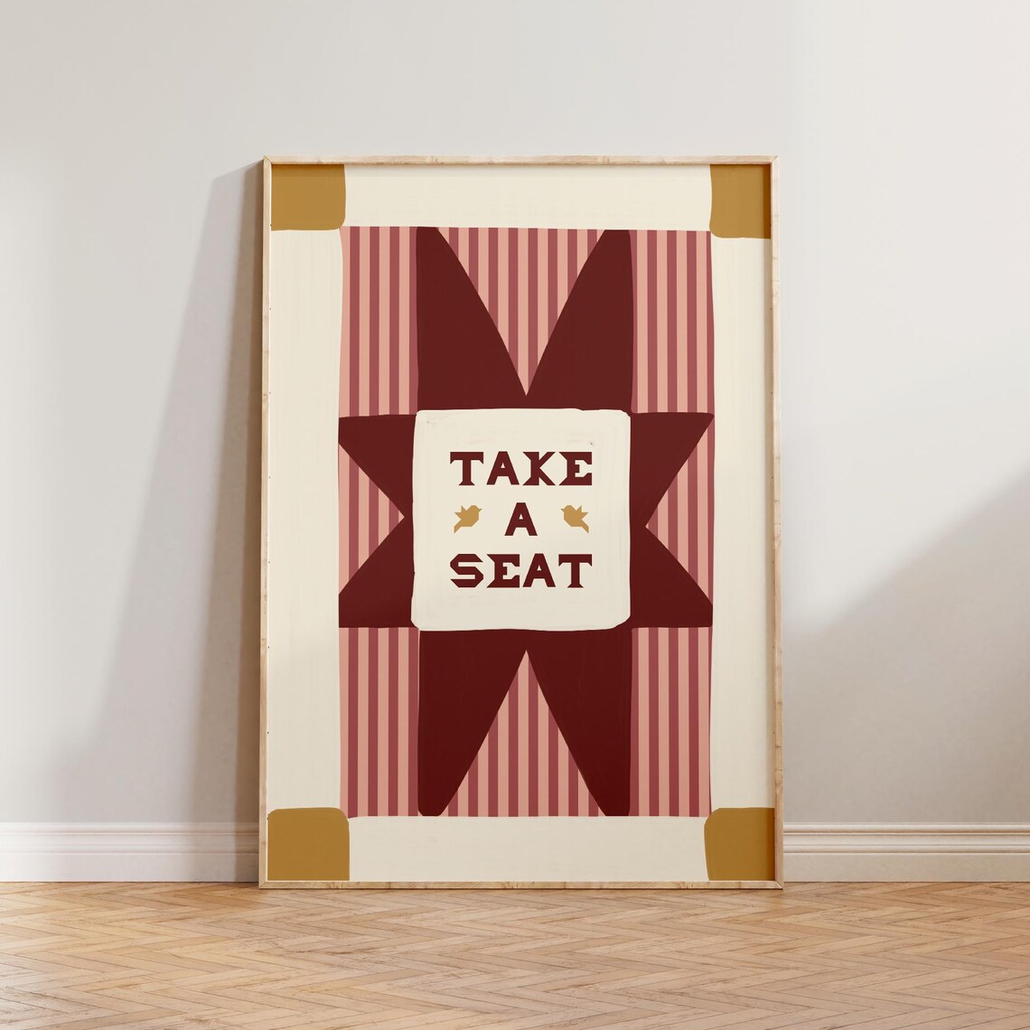 Retro Bathroom Humor Toilet Wall Art Print