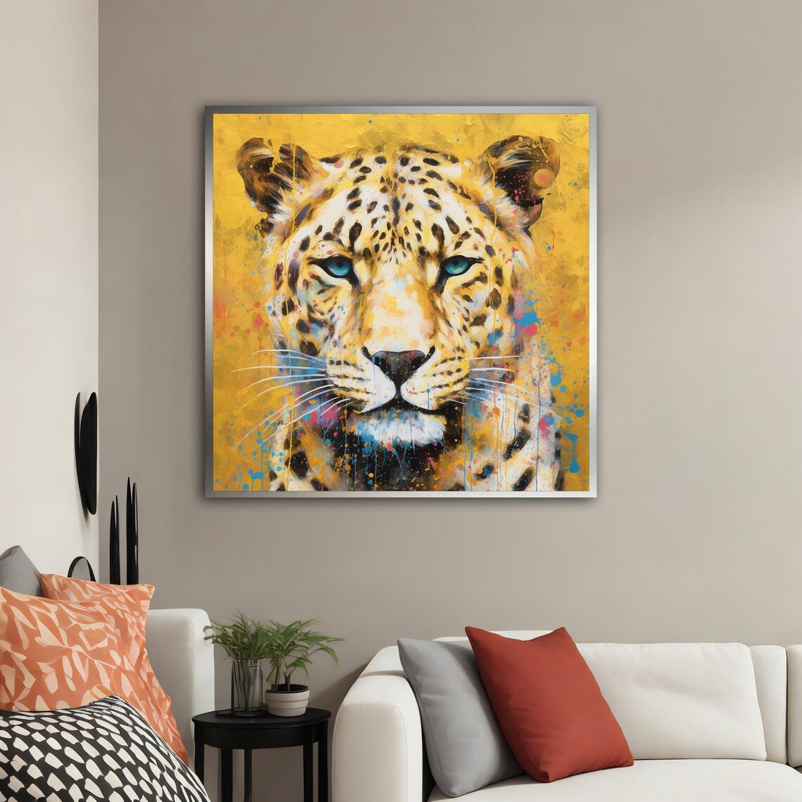 Leopard Print Colorful Leopard Art Print - Image 4