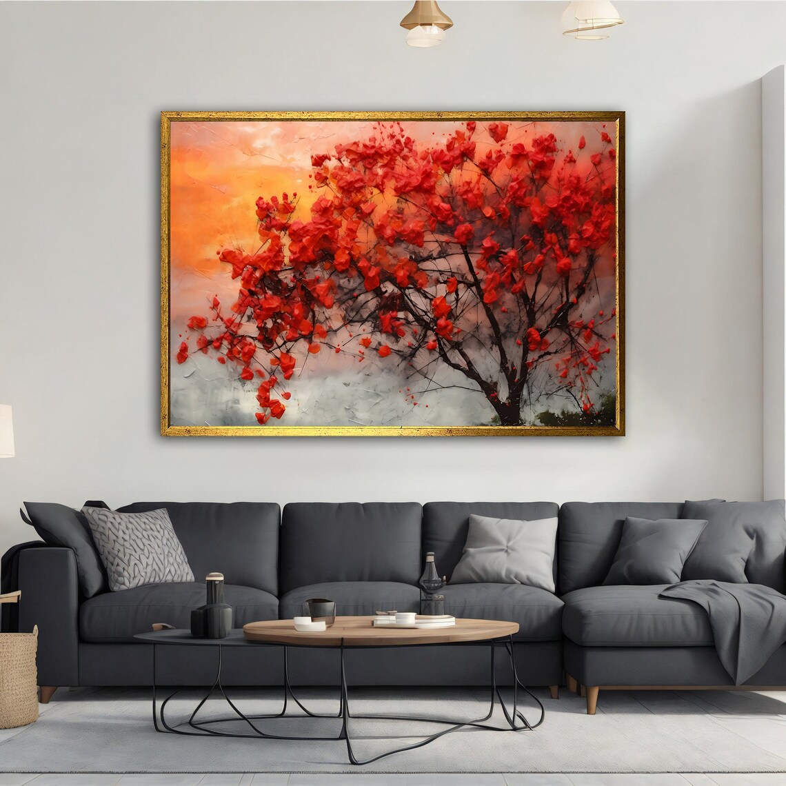 Abstract Tree Art Print, Modern Wall Art - Image 2