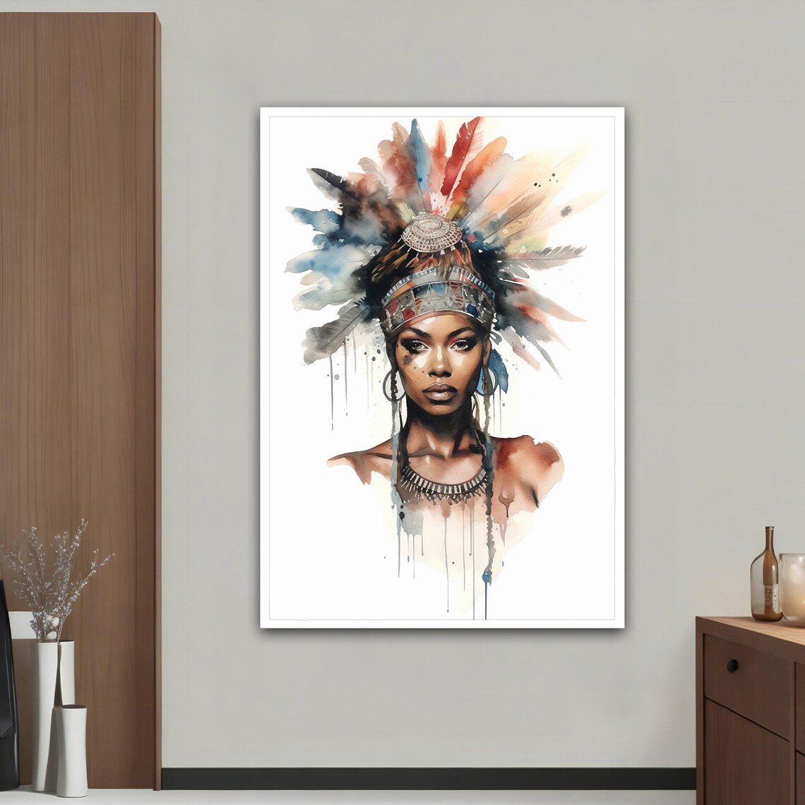 Ethnic Wall Art Ethnic Wall Decor African Wall Art African Print Ethnic Ethnic Painting Print - Image 5
