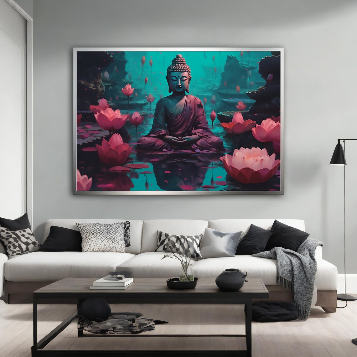 Buddha Modern Meditation Art Print - Image 5