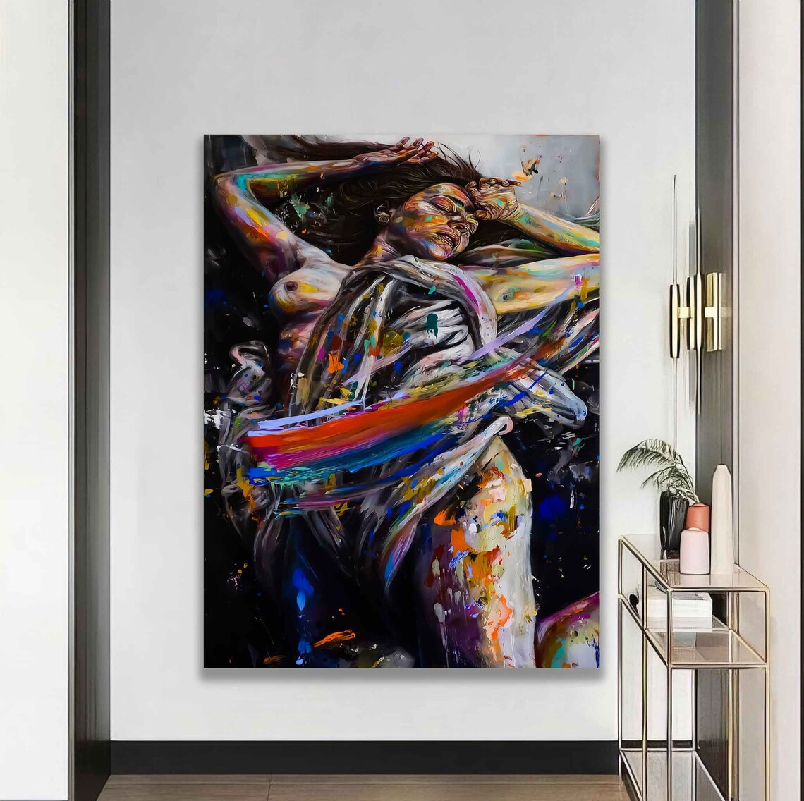 Sexy Woman Abstract Wall Art Woman Modern Woman Wall Decor Nude Print Erotic Sexy Woman Abstract - Image 5
