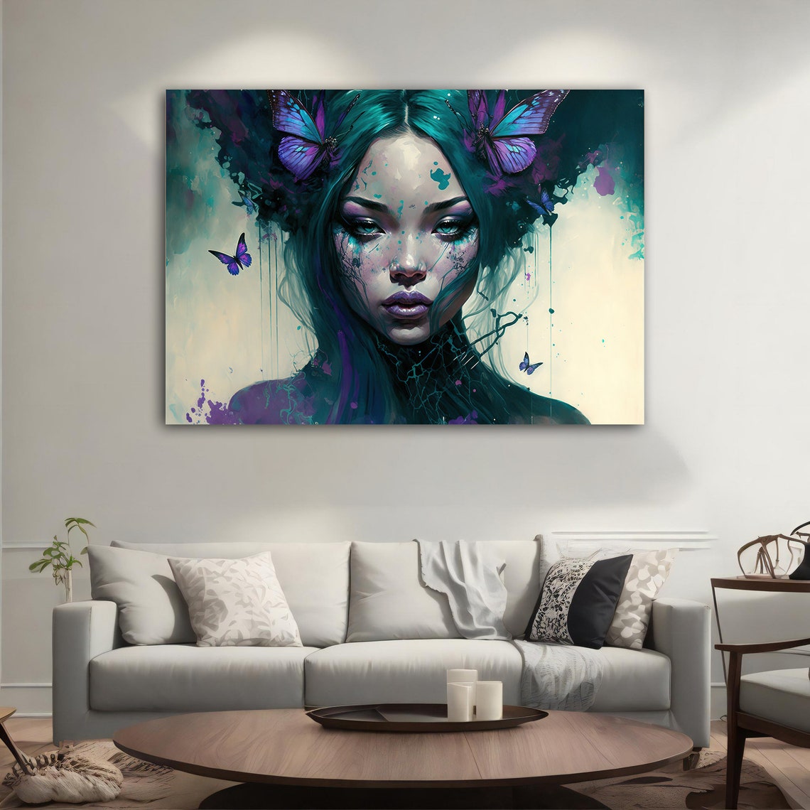 Asian Woman Modern Wall Art Asian Woman Asian Wall Art Asian Woman Ethnic Asian Woman Print - Image 5