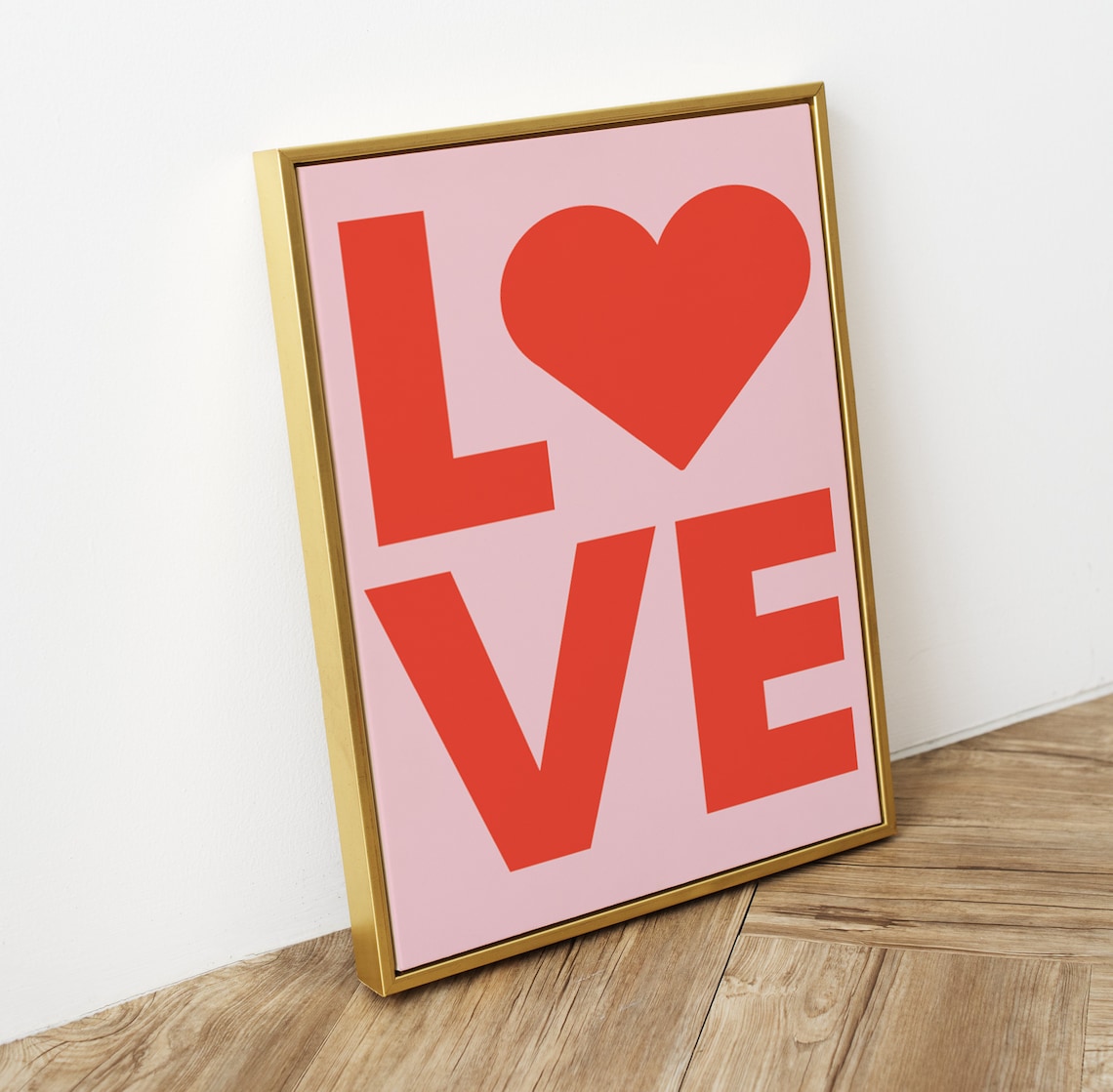 Love Print, Funky Typographical Wall Art