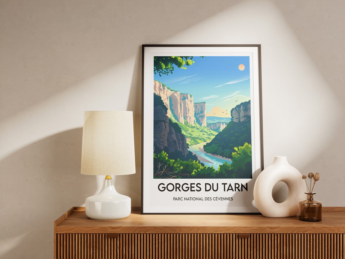 Gorges Du Tarn Travel Poster, Cevennes Park - Image 2