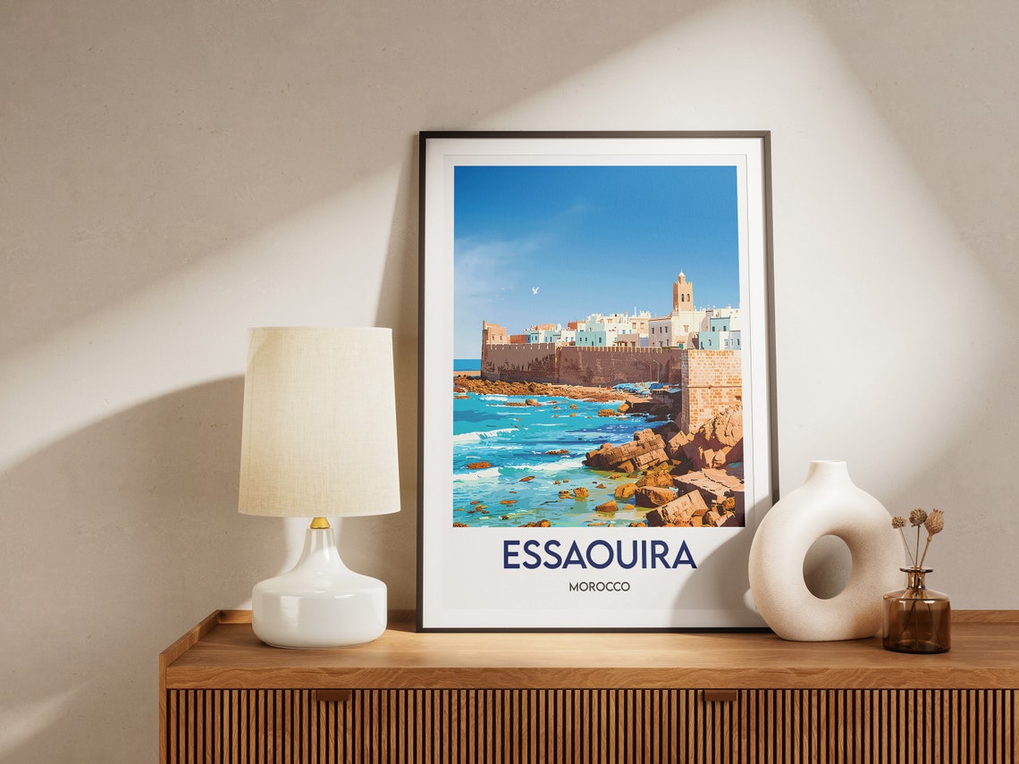 Essaouira Morocco Coastal Fortress Medina Atlantic Sea Poster - Image 2
