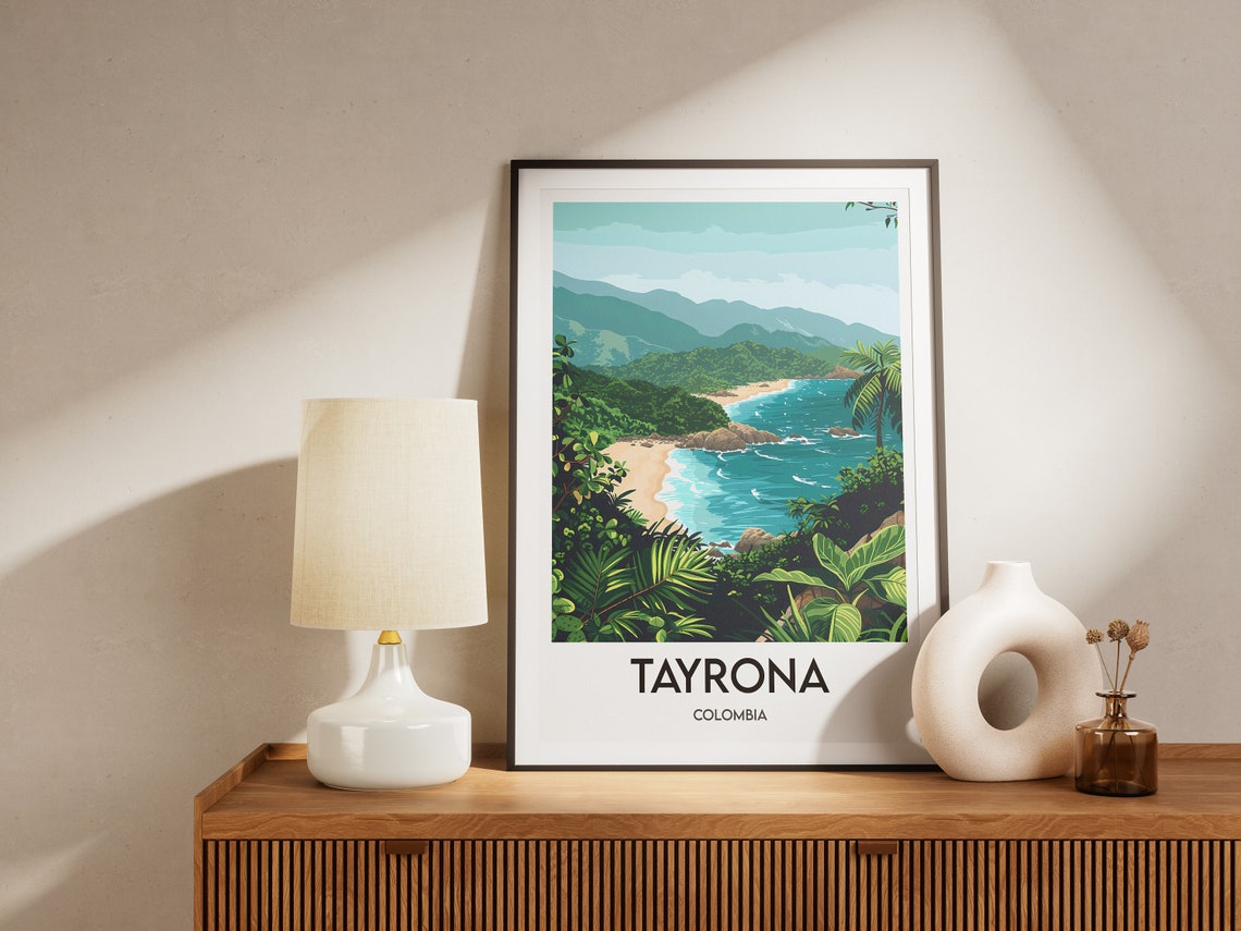Tayrona Poster, Colombia Travel Poster - Image 2
