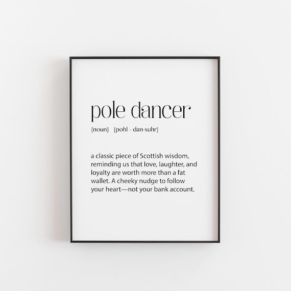 Pole Dancer Print, Bachelorette Party Wall Art