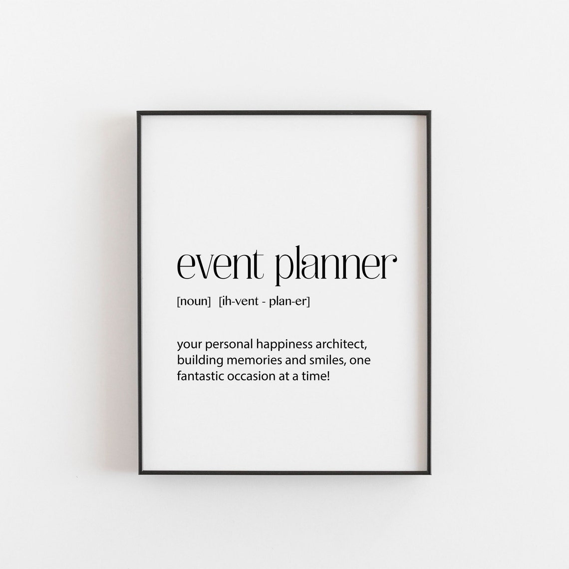 Event Planner Dictionary Definition Happiness Architect Wall Poster