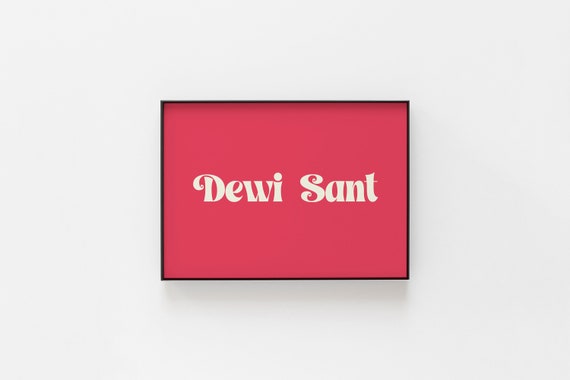 Dewi Sant Welsh Print St David Gift Pride Wall Art Wales Home Decor Expat Davids Day Poster