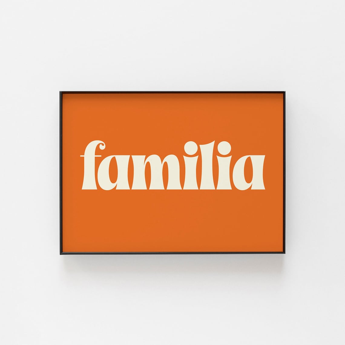 Familia Bilingual Definition Art Print, Latino Gift