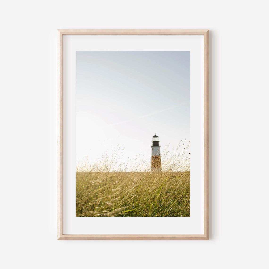 Nantucket Lighthouse Photography Print Sankaty Lighthouse Coastal Wall Art New England Decor